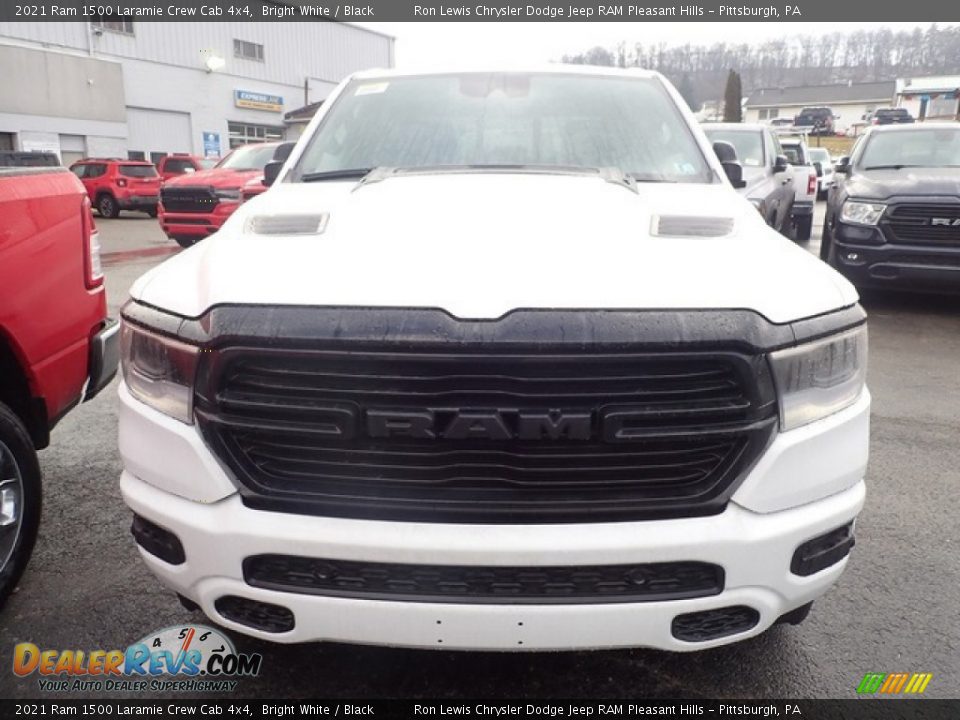 2021 Ram 1500 Laramie Crew Cab 4x4 Bright White / Black Photo #8