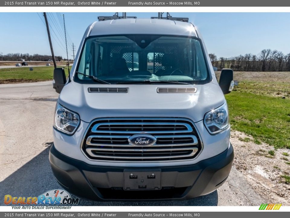 2015 Ford Transit Van 150 MR Regular Oxford White / Pewter Photo #9