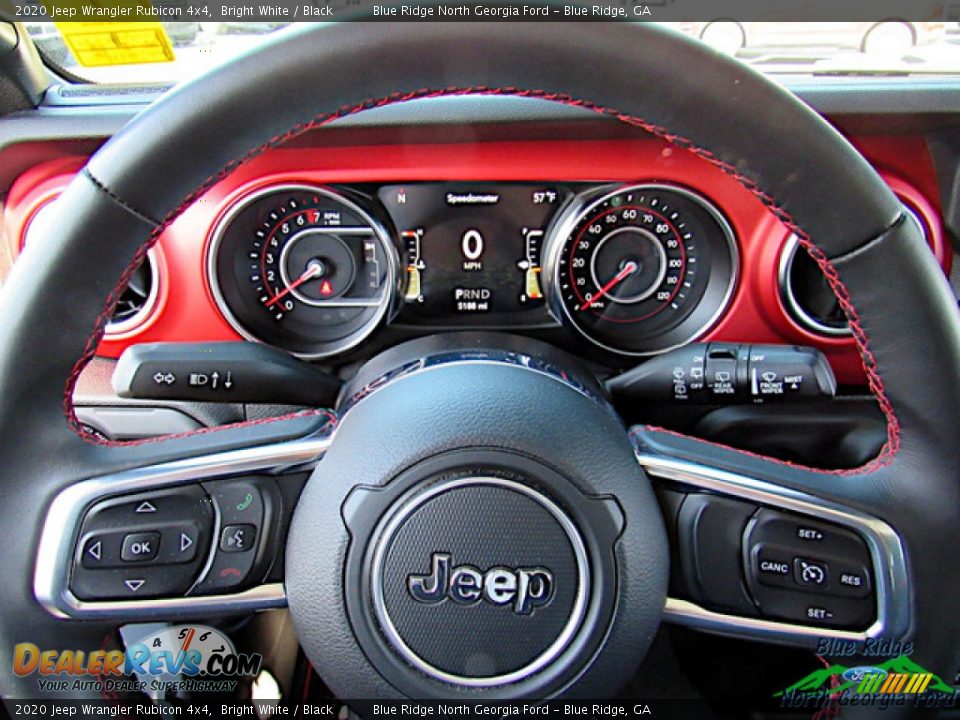 2020 Jeep Wrangler Rubicon 4x4 Bright White / Black Photo #17