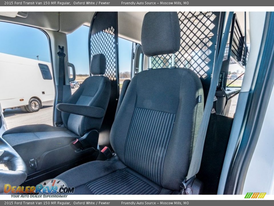 2015 Ford Transit Van 150 MR Regular Oxford White / Pewter Photo #17