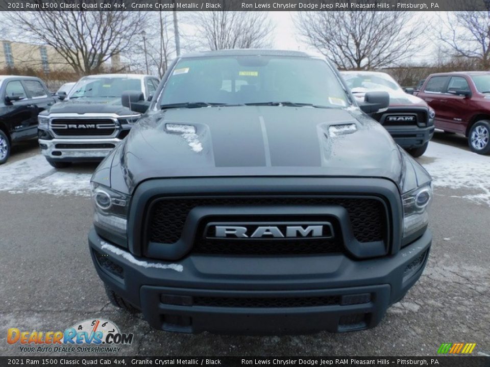 2021 Ram 1500 Classic Quad Cab 4x4 Granite Crystal Metallic / Black Photo #2
