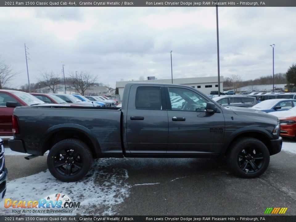 2021 Ram 1500 Classic Quad Cab 4x4 Granite Crystal Metallic / Black Photo #4