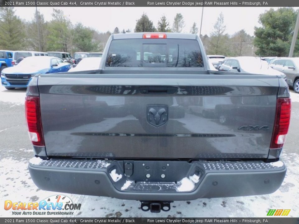 2021 Ram 1500 Classic Quad Cab 4x4 Granite Crystal Metallic / Black Photo #6