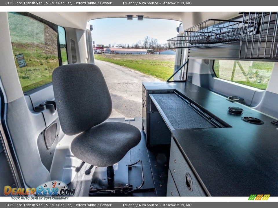 2015 Ford Transit Van 150 MR Regular Oxford White / Pewter Photo #28