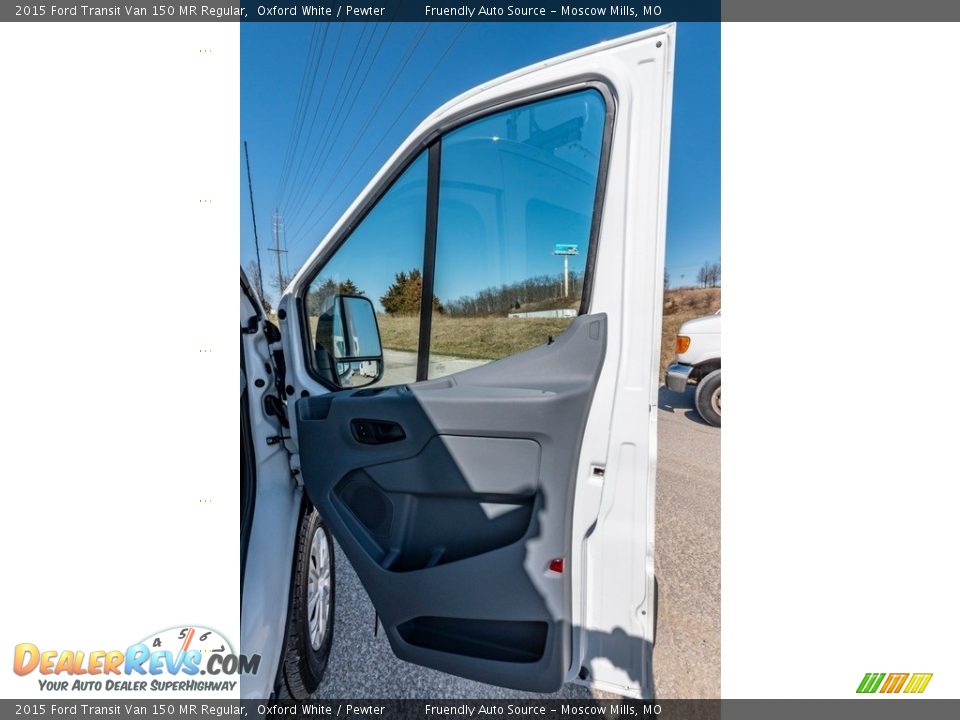 2015 Ford Transit Van 150 MR Regular Oxford White / Pewter Photo #29