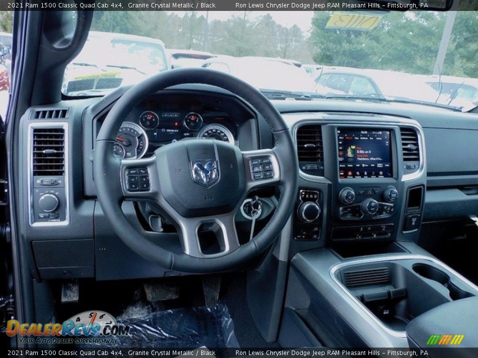 2021 Ram 1500 Classic Quad Cab 4x4 Granite Crystal Metallic / Black Photo #13