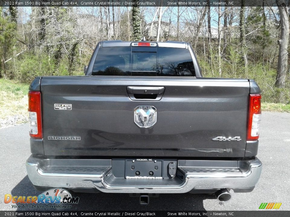 2021 Ram 1500 Big Horn Quad Cab 4x4 Granite Crystal Metallic / Diesel Gray/Black Photo #7