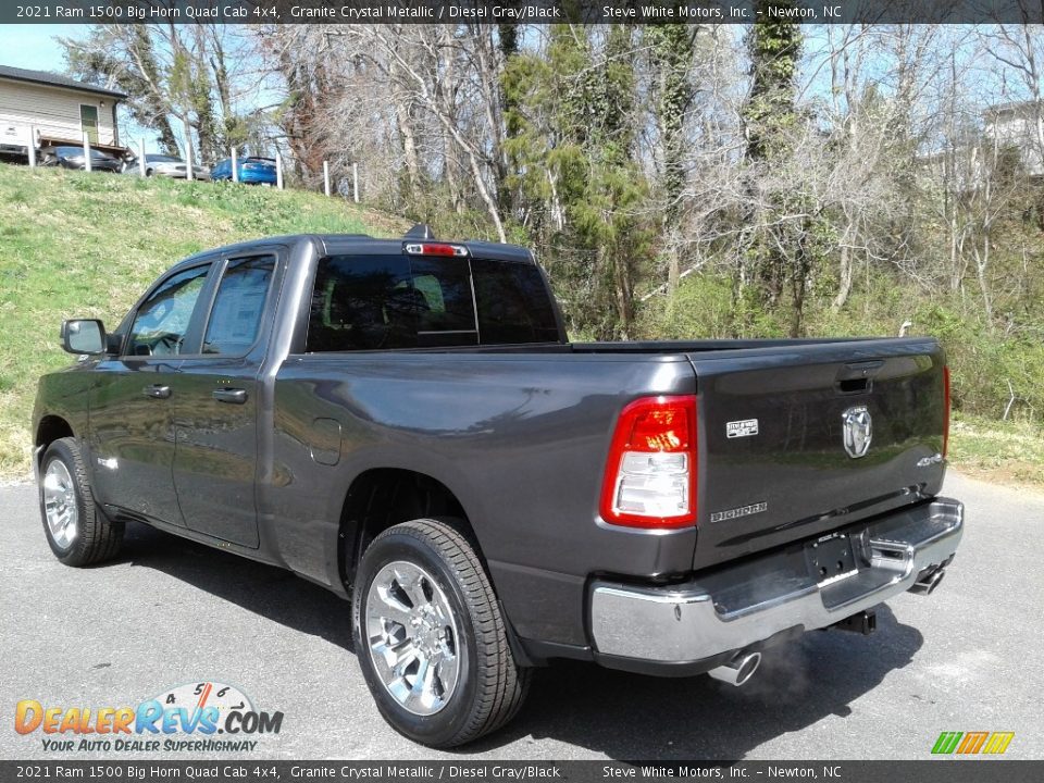 2021 Ram 1500 Big Horn Quad Cab 4x4 Granite Crystal Metallic / Diesel Gray/Black Photo #9