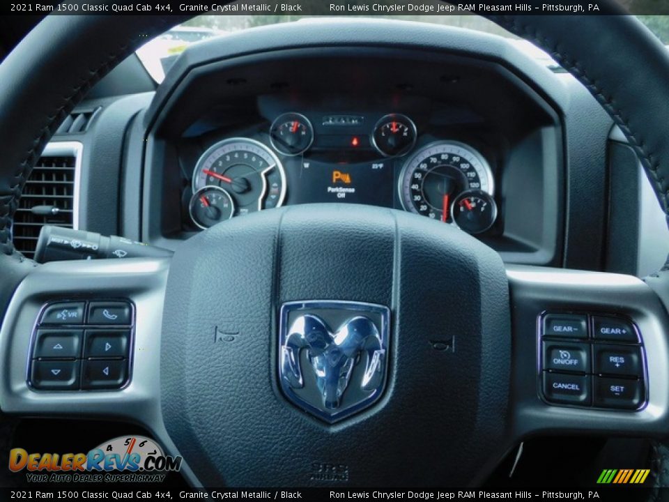 2021 Ram 1500 Classic Quad Cab 4x4 Granite Crystal Metallic / Black Photo #19