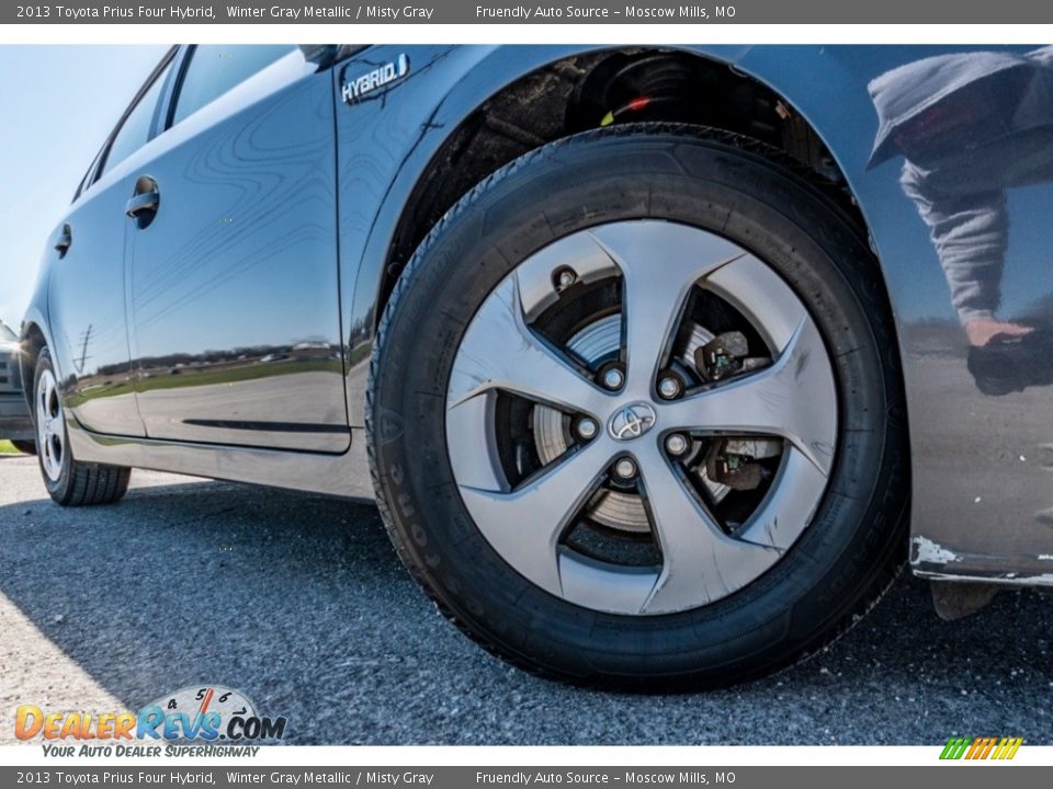 2013 Toyota Prius Four Hybrid Winter Gray Metallic / Misty Gray Photo #2