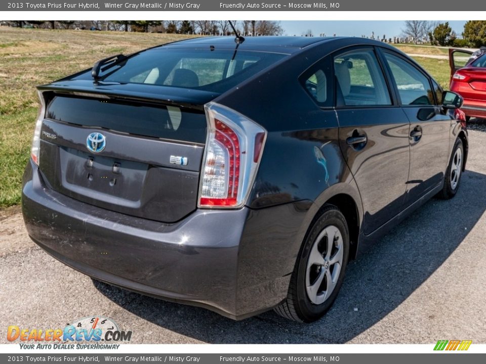 2013 Toyota Prius Four Hybrid Winter Gray Metallic / Misty Gray Photo #4