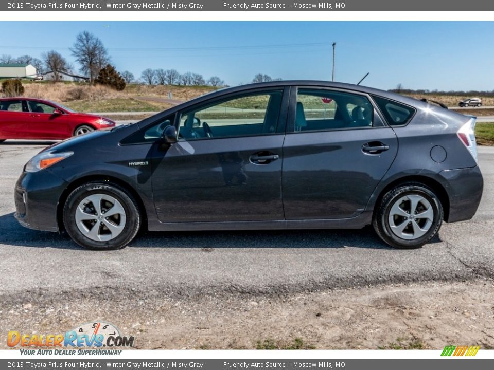 2013 Toyota Prius Four Hybrid Winter Gray Metallic / Misty Gray Photo #7