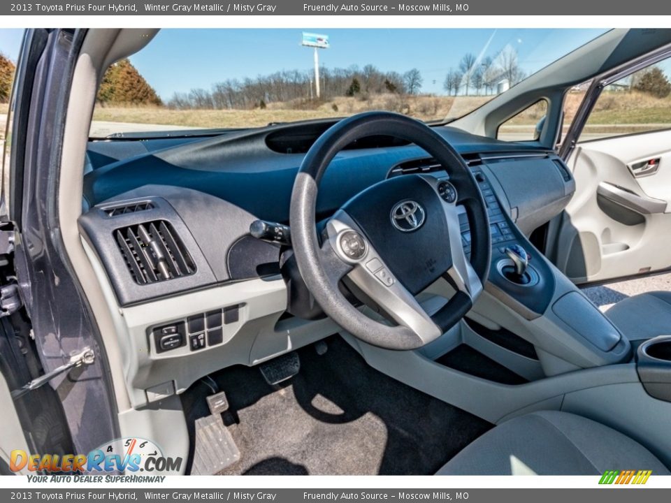 2013 Toyota Prius Four Hybrid Winter Gray Metallic / Misty Gray Photo #19