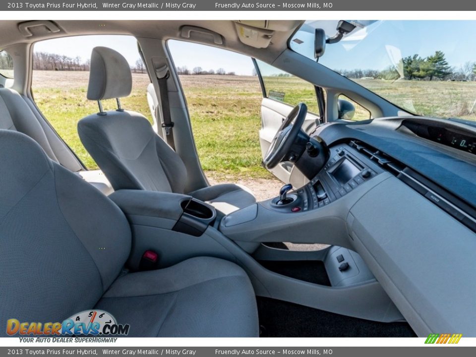 2013 Toyota Prius Four Hybrid Winter Gray Metallic / Misty Gray Photo #28