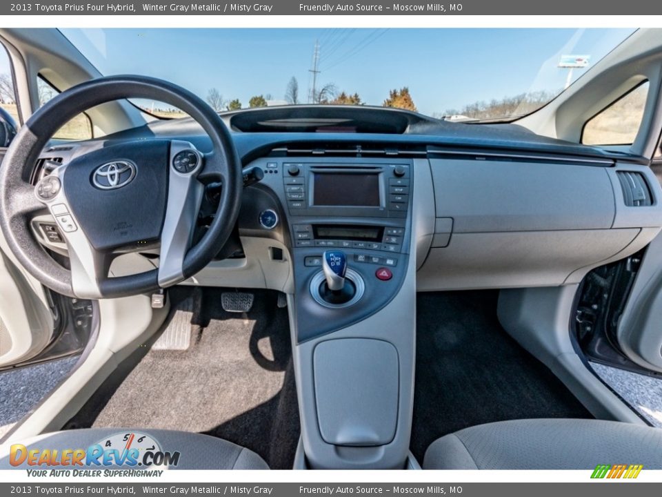 2013 Toyota Prius Four Hybrid Winter Gray Metallic / Misty Gray Photo #30