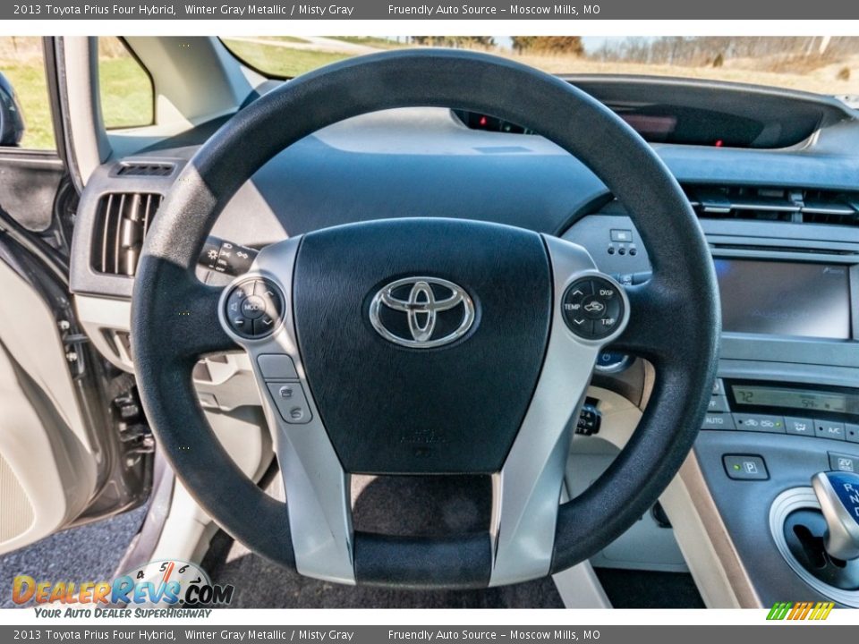 2013 Toyota Prius Four Hybrid Winter Gray Metallic / Misty Gray Photo #33