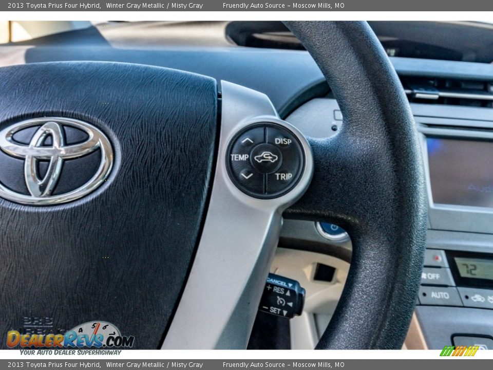 2013 Toyota Prius Four Hybrid Winter Gray Metallic / Misty Gray Photo #35