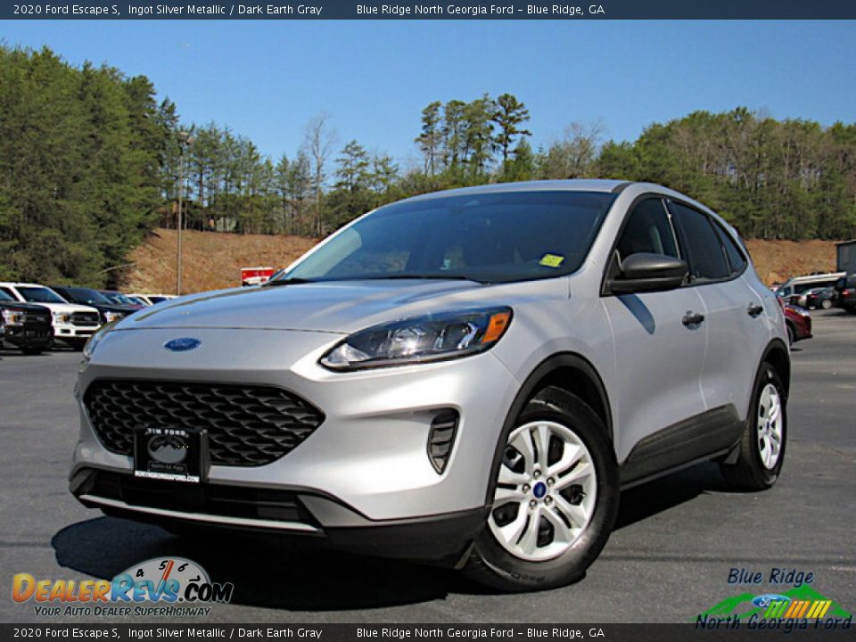 2020 Ford Escape S Ingot Silver Metallic / Dark Earth Gray Photo #1