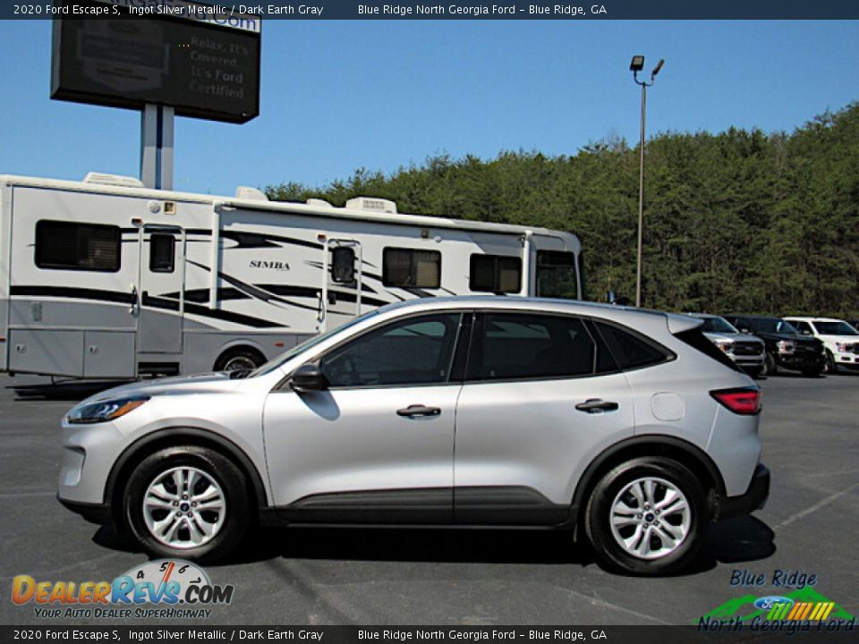 2020 Ford Escape S Ingot Silver Metallic / Dark Earth Gray Photo #2