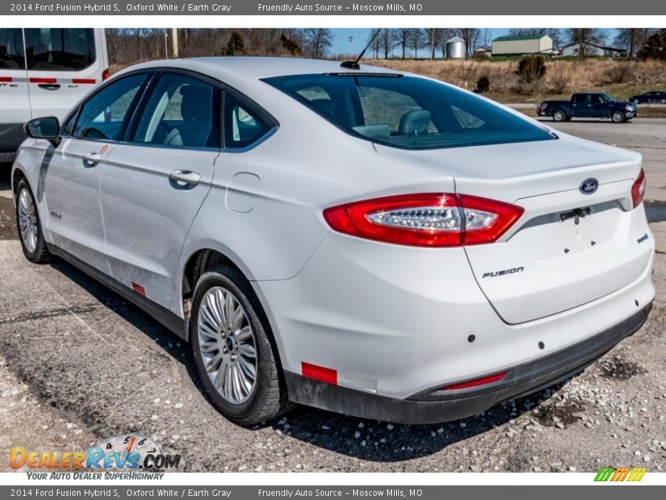 2014 Ford Fusion Hybrid S Oxford White / Earth Gray Photo #6