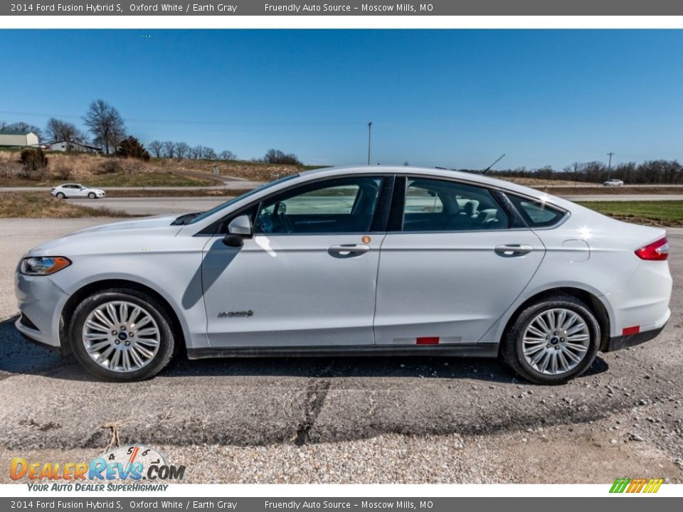 Oxford White 2014 Ford Fusion Hybrid S Photo #7