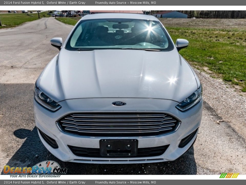 Oxford White 2014 Ford Fusion Hybrid S Photo #9