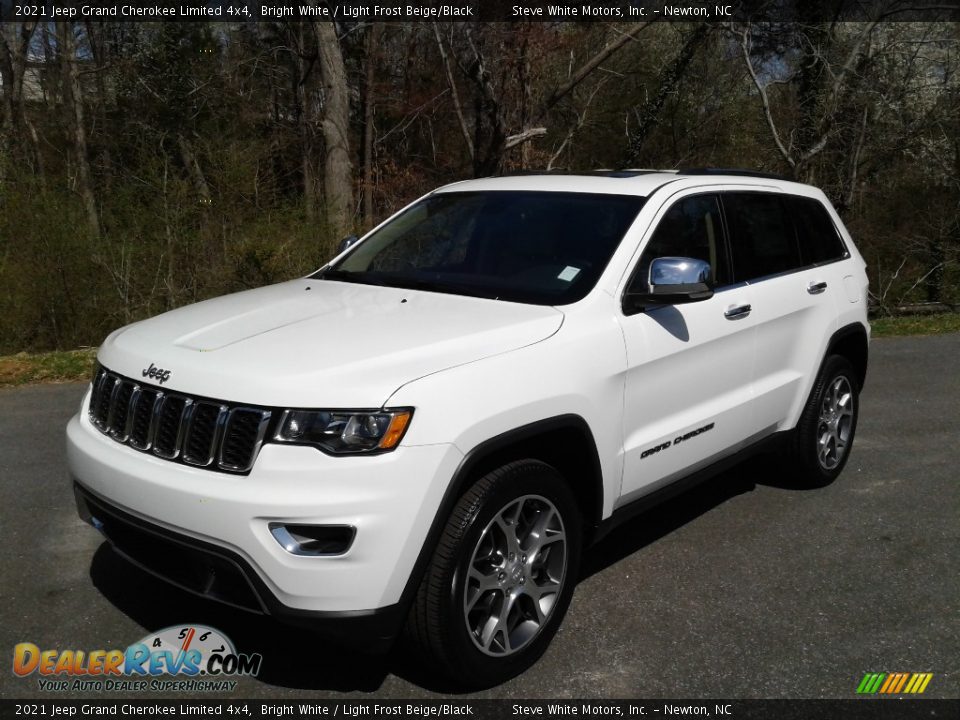 2021 Jeep Grand Cherokee Limited 4x4 Bright White / Light Frost Beige/Black Photo #2