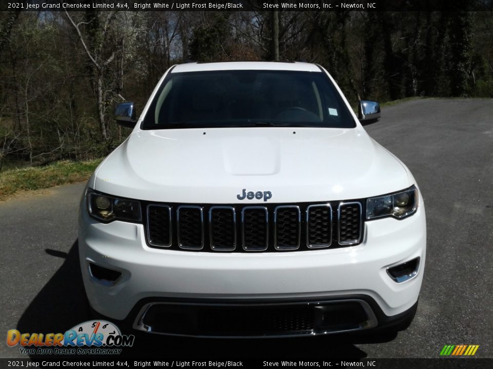 2021 Jeep Grand Cherokee Limited 4x4 Bright White / Light Frost Beige/Black Photo #3