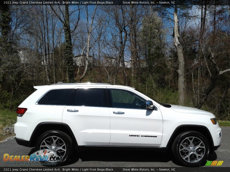 2021 Jeep Grand Cherokee Limited 4x4 Bright White / Light Frost Beige/Black Photo #5
