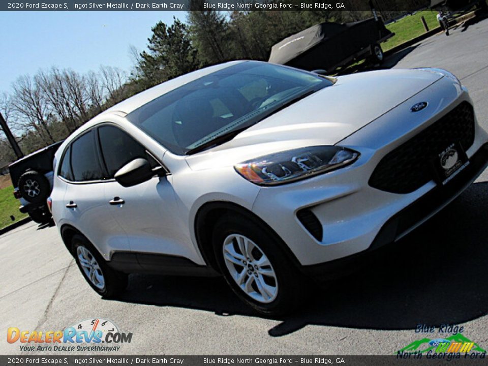 2020 Ford Escape S Ingot Silver Metallic / Dark Earth Gray Photo #27