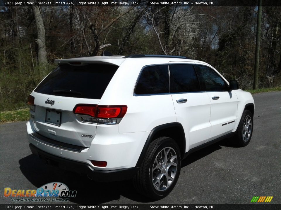 2021 Jeep Grand Cherokee Limited 4x4 Bright White / Light Frost Beige/Black Photo #6