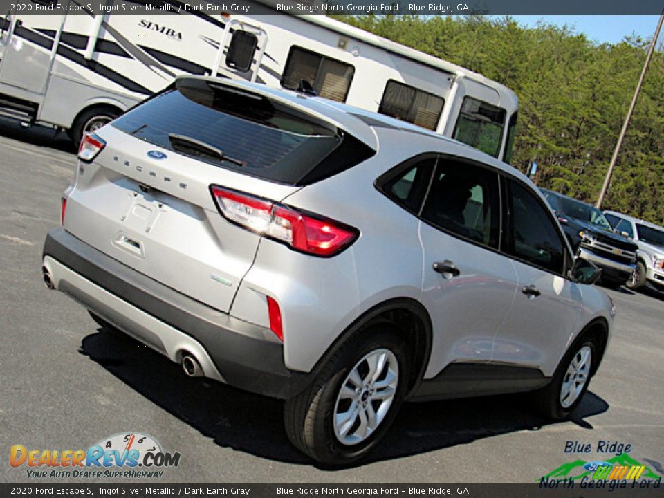 2020 Ford Escape S Ingot Silver Metallic / Dark Earth Gray Photo #28