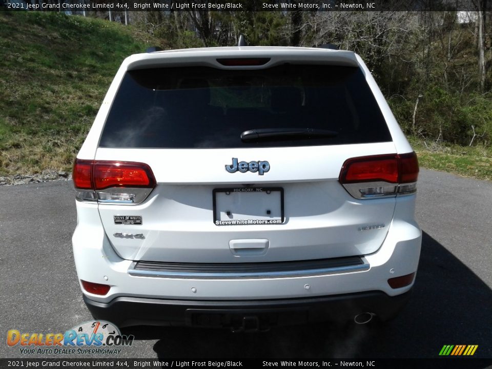 2021 Jeep Grand Cherokee Limited 4x4 Bright White / Light Frost Beige/Black Photo #7