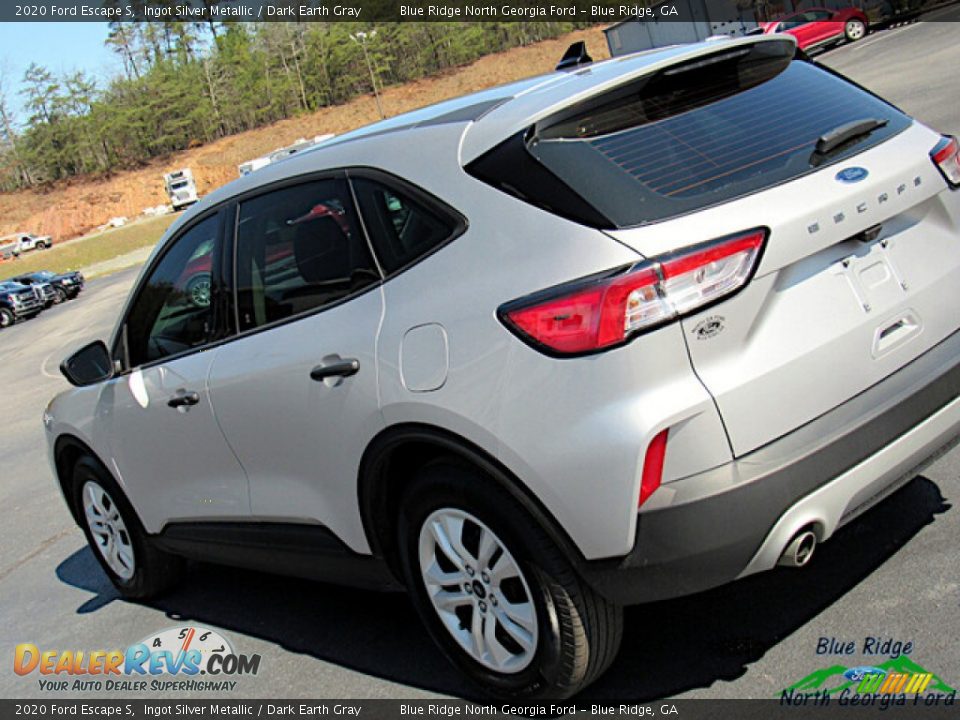 2020 Ford Escape S Ingot Silver Metallic / Dark Earth Gray Photo #29