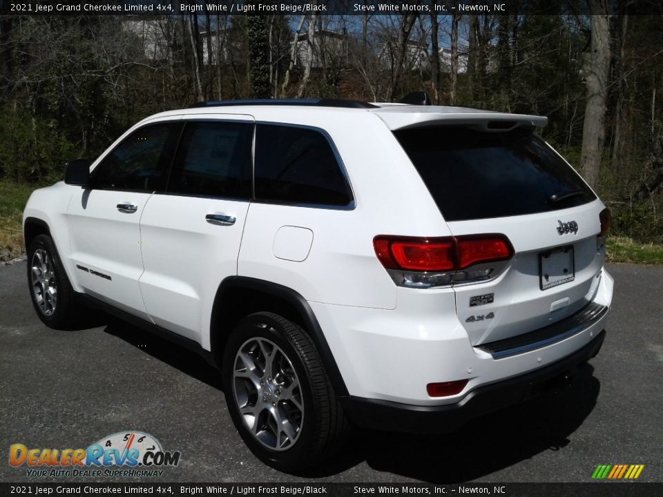 2021 Jeep Grand Cherokee Limited 4x4 Bright White / Light Frost Beige/Black Photo #8