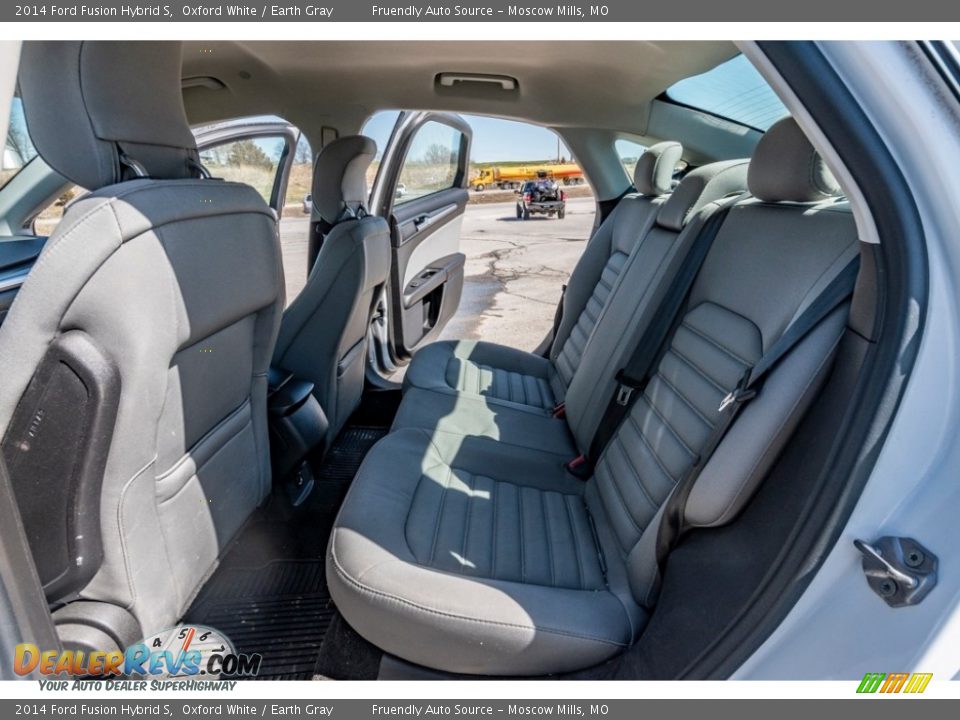 Rear Seat of 2014 Ford Fusion Hybrid S Photo #22