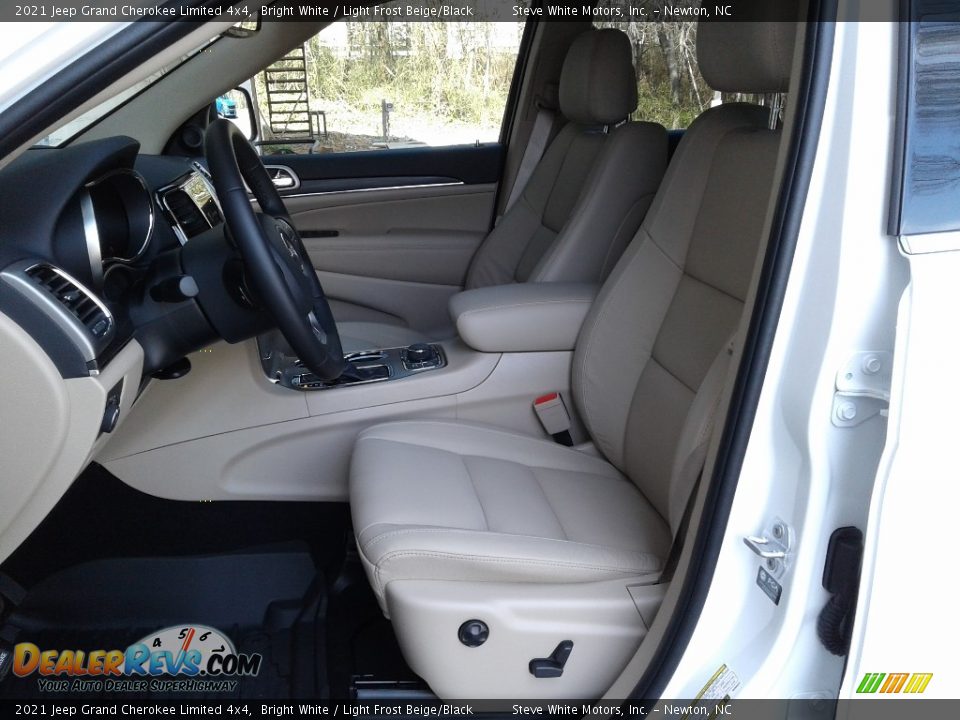 2021 Jeep Grand Cherokee Limited 4x4 Bright White / Light Frost Beige/Black Photo #10