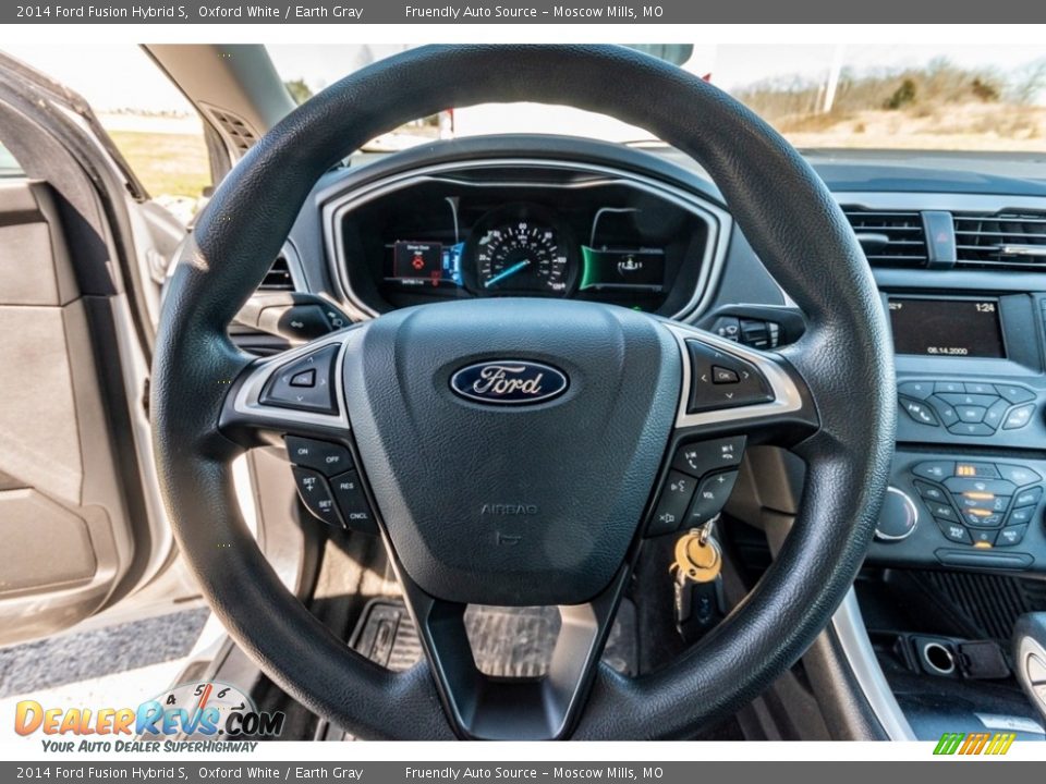 2014 Ford Fusion Hybrid S Steering Wheel Photo #32