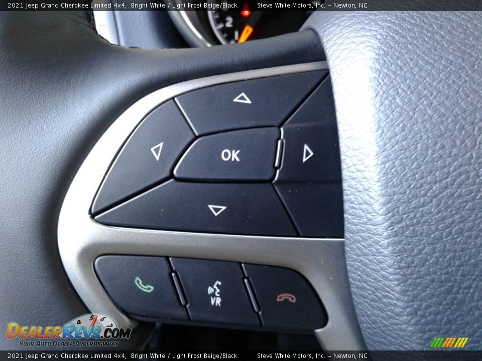 2021 Jeep Grand Cherokee Limited 4x4 Bright White / Light Frost Beige/Black Photo #19