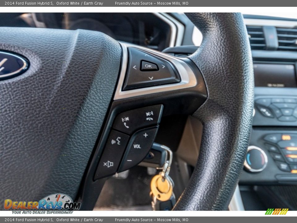 2014 Ford Fusion Hybrid S Steering Wheel Photo #34