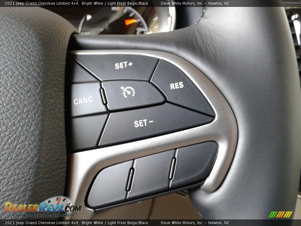 2021 Jeep Grand Cherokee Limited 4x4 Bright White / Light Frost Beige/Black Photo #20