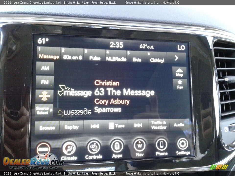 2021 Jeep Grand Cherokee Limited 4x4 Bright White / Light Frost Beige/Black Photo #22