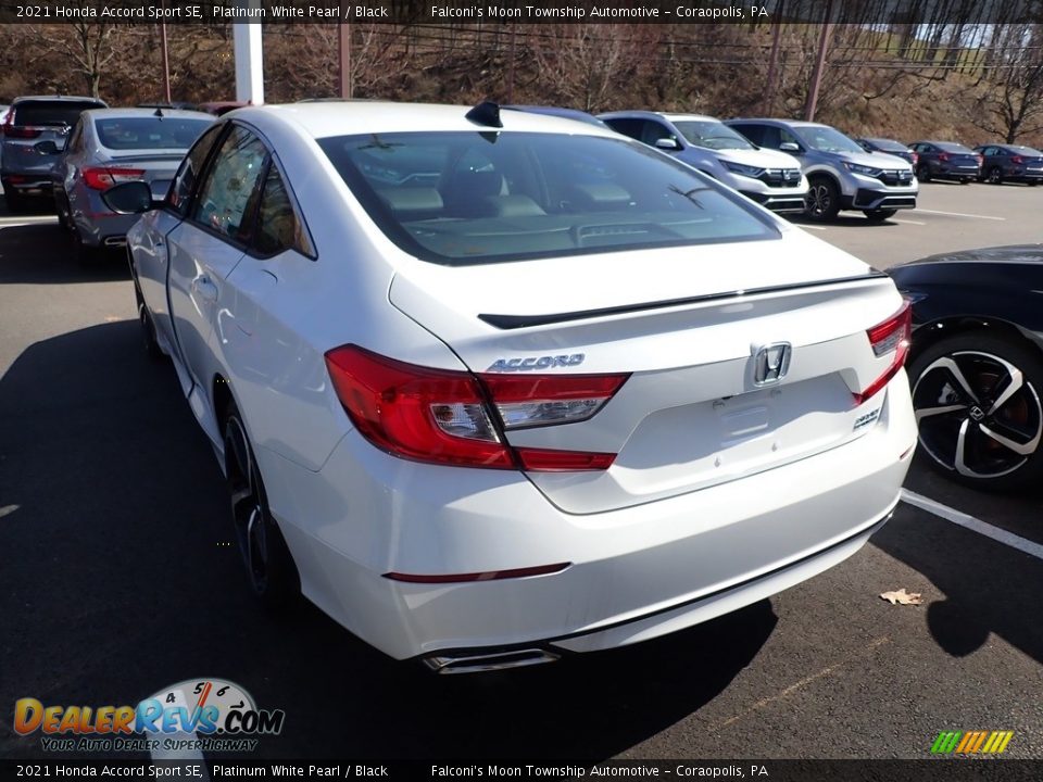 2021 Honda Accord Sport SE Platinum White Pearl / Black Photo #2