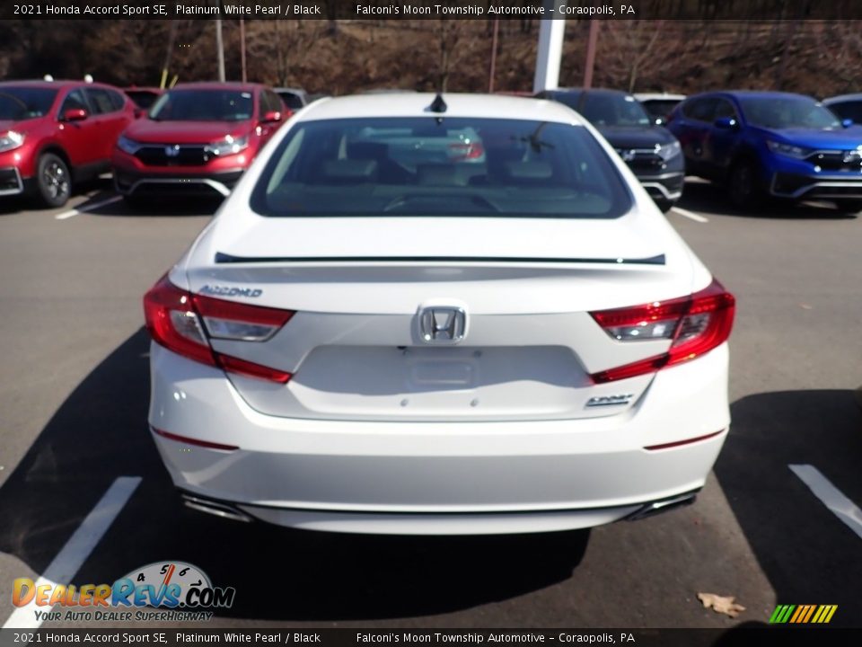 2021 Honda Accord Sport SE Platinum White Pearl / Black Photo #3