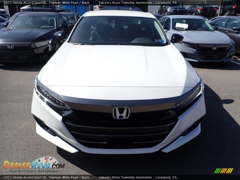 2021 Honda Accord Sport SE Platinum White Pearl / Black Photo #6