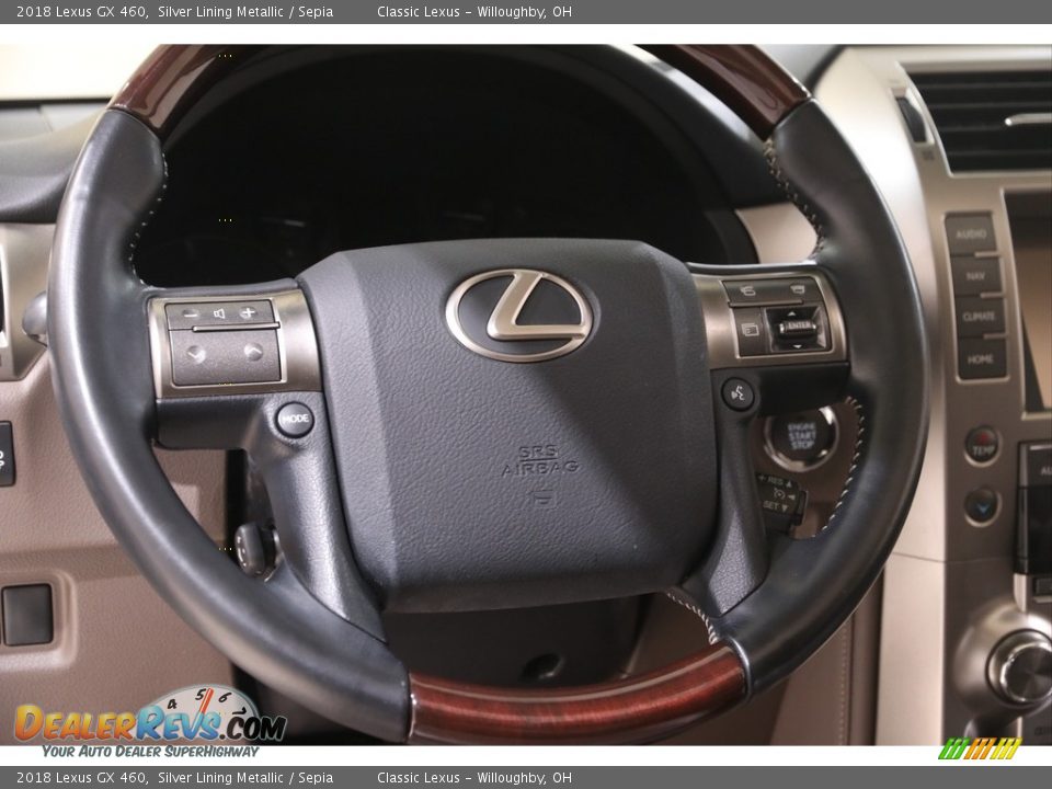 2018 Lexus GX 460 Silver Lining Metallic / Sepia Photo #7