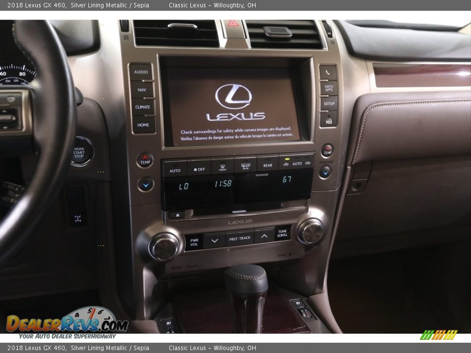 2018 Lexus GX 460 Silver Lining Metallic / Sepia Photo #9