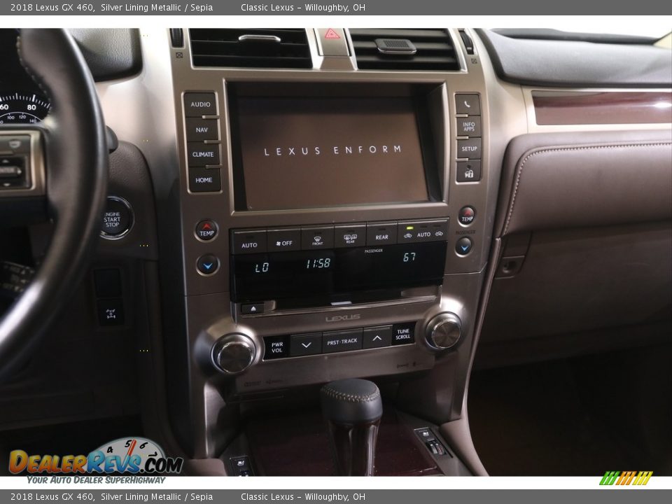 2018 Lexus GX 460 Silver Lining Metallic / Sepia Photo #10