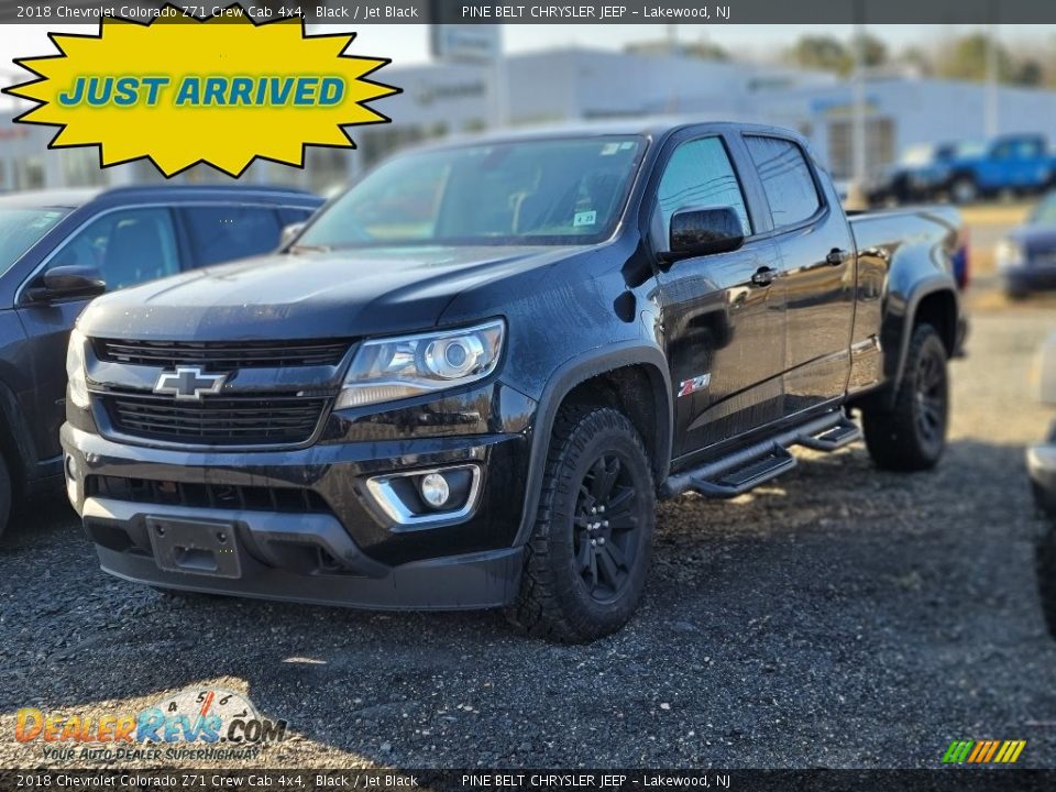 2018 Chevrolet Colorado Z71 Crew Cab 4x4 Black / Jet Black Photo #1