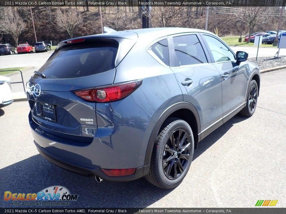 2021 Mazda CX-5 Carbon Edition Turbo AWD Polymetal Gray / Black Photo #2